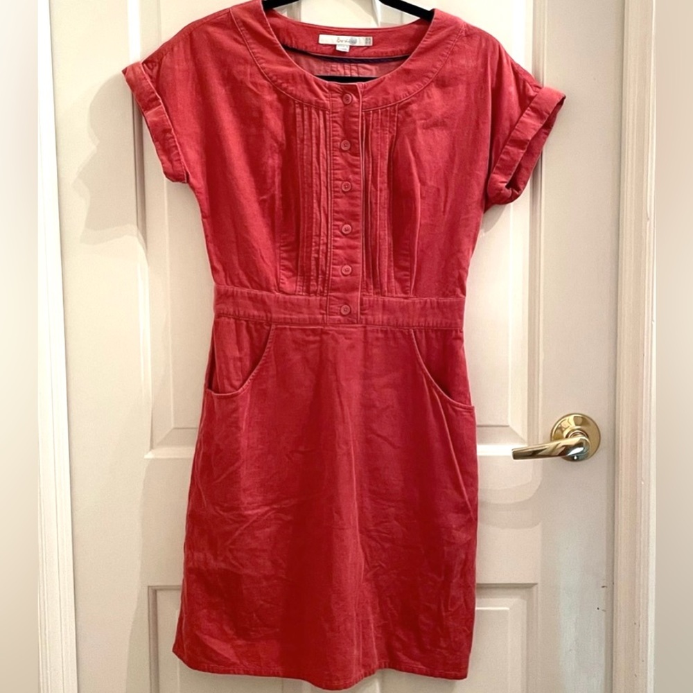 Boden Westbourne Corduroy Button Dress
